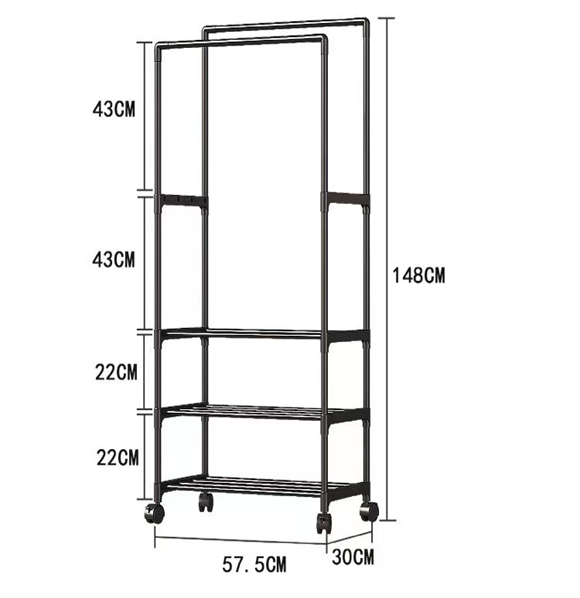 Shoe rack with cover
